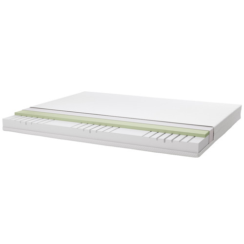 MALM Bed frame with mattress, white/Åbygda firm, 160x200 cm