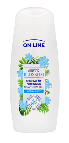 On Line Creamy Shower Gel 93% Natural Vegan Aquatic Blossom 400ml