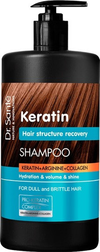 DR. SANTE Keratin Hair Structure Recovery Shampoo for Dull & Brittle Hair 1000 ml