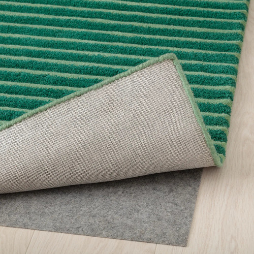 TÅGSPÅR Rug, high pile, green, 200x300 cm