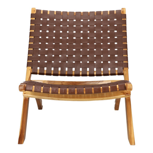 Chair Perugia, leather, brown