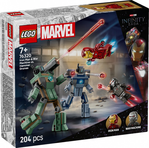 LEGO Marvel Iron Man & War Machine vs. Hammer Drones 76320 7+