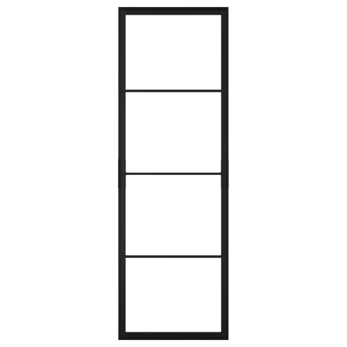 SKYTTA Sliding door frame, black, 77x231 cm