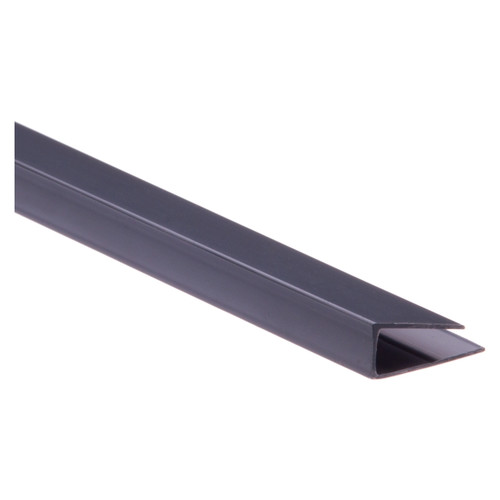 PVC Soffit/Wall Panel Starting Strip 3m, graphite