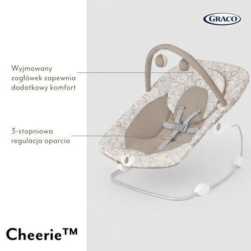 Graco Baby Bouncer Cheerie - Safari 0+