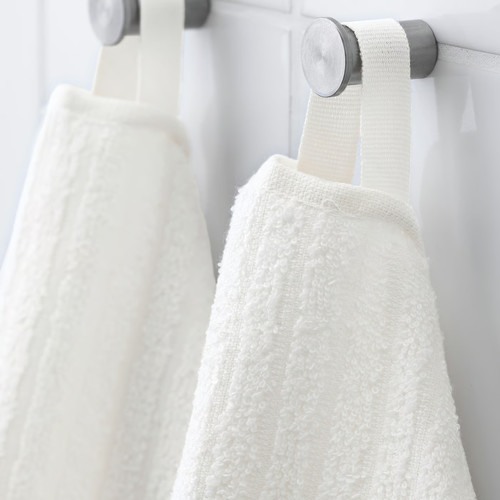 VÅGSJÖN Bath sheet, white, 100x150 cm