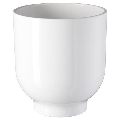 DRÖMSK Plant pot, white, 15 cm