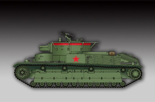 Trumpeter Plastic Model Soviet T-28 Medium Tank Welded 1:72 14+