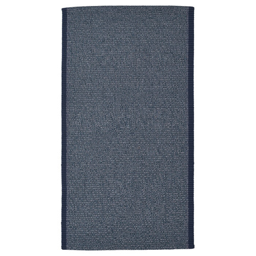 IDROTTSPLATS Rug, flatwoven, blue, 80x150 cm