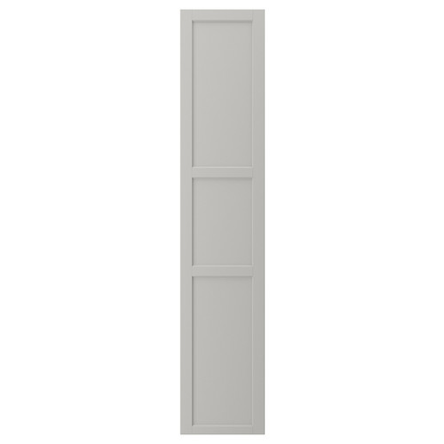 LERHYTTAN Door, light grey, 40x200 cm