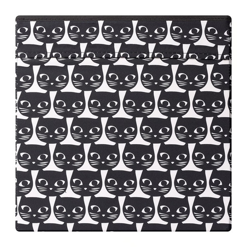 DRÖNA Box, black, white, 33x38x33 cm