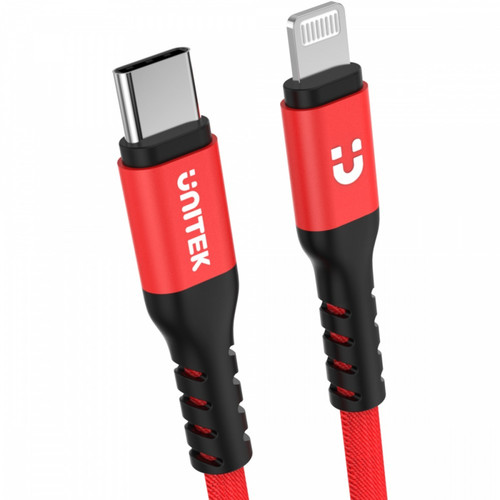 Unitek MFi USB-C to Lightning cable for iOS devices C14060RD