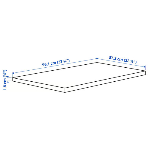 KOMPLEMENT Shelf, beige, 100x58 cm