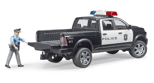 Bruder RAM 2500 Police Pick-up Truck with Police Officer 4+