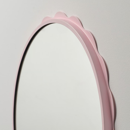 DAGGKAPRIFOL Mirror, light pink, 40 cm