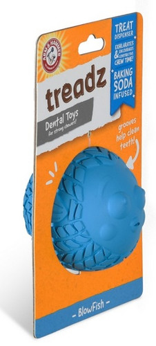 Arm&Hammer Super Treadz BlowFish Treat Dispenser Dog Toy