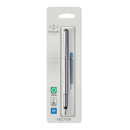 Parker Vector Stainless Steel Fountain Pen