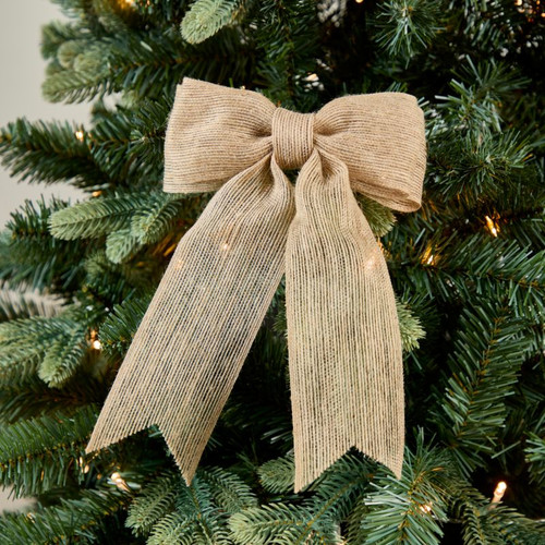 Jute Decorative Bow with Clip
