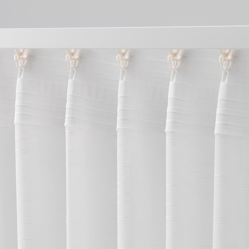 GJERTRUD Sheer curtains, 1 pair, white, 145x300 cm