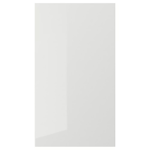 RINGHULT Front for dishwasher, high-gloss light grey, 45x80 cm