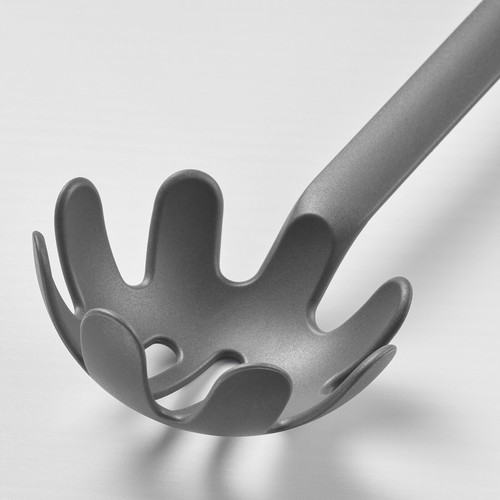 FULLÄNDAD Pasta server, grey, 31 cm