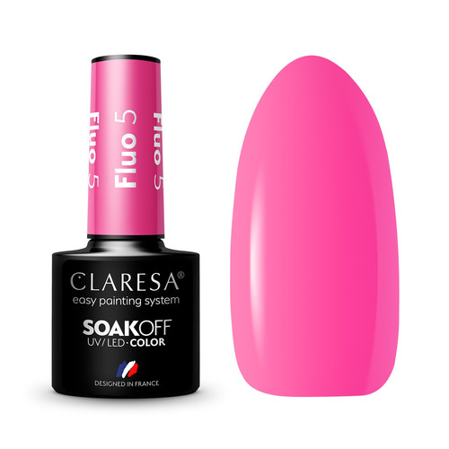 CLARESA UV/LED Color Gel Polish Fluo 5 5g