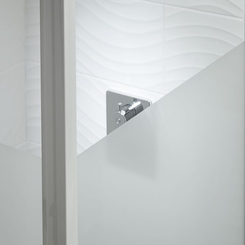 Shower Panel Onega 90, white/patterned