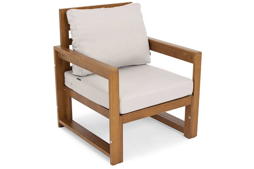 Outdoor Armchair MALTA, brown/grey