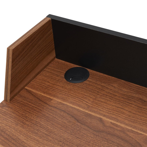 Desk Brico, walnut/black