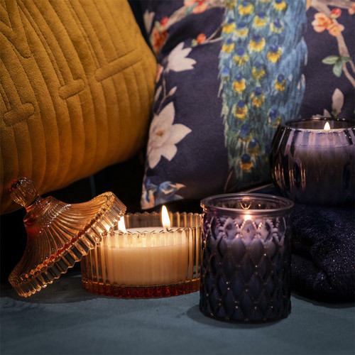 Scent Candle in Glass Bohemian L, grey