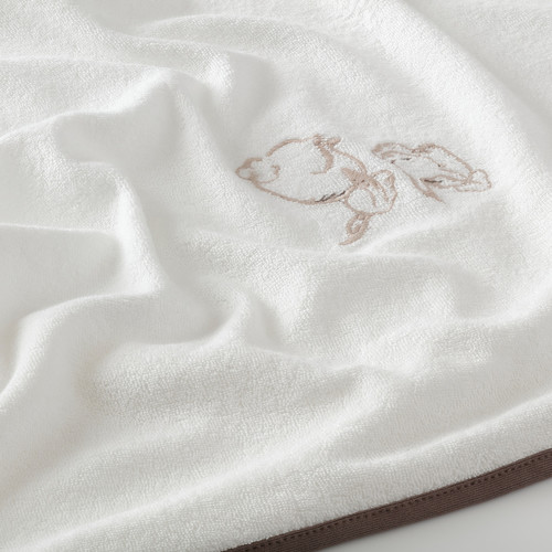 VÄDRA Cover for babycare mat, rabbit/white, 74x80 cm