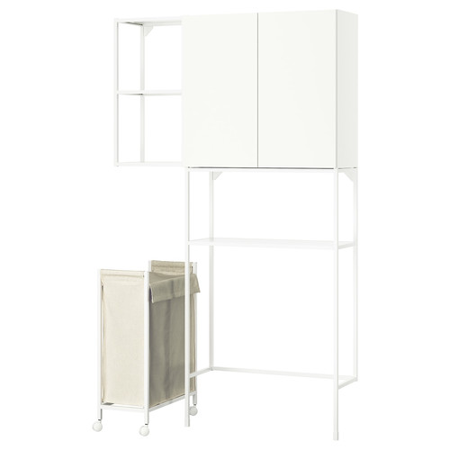 ENHET Storage combination, white, 120x32x204 cm