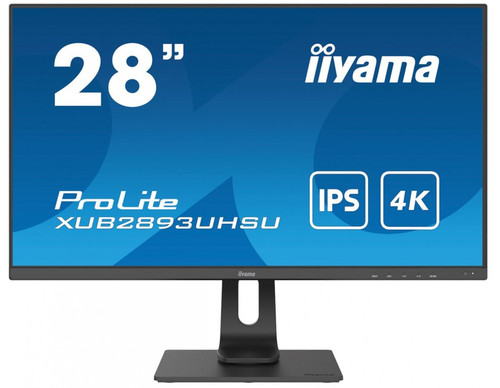 Iiyama 28" Monitor IPS 4K 3ms USB 3.0 HDMI DP XUB2893UHSU-B1