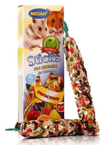 Megan Sticks Snack for Hamster Fruit 2pcs