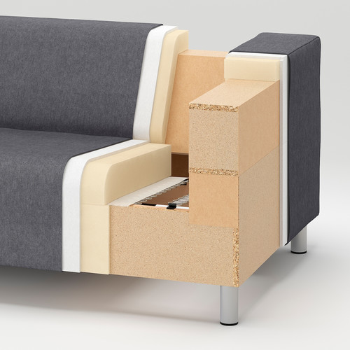 KLIPPAN Two-seat sofa, Vissle gray