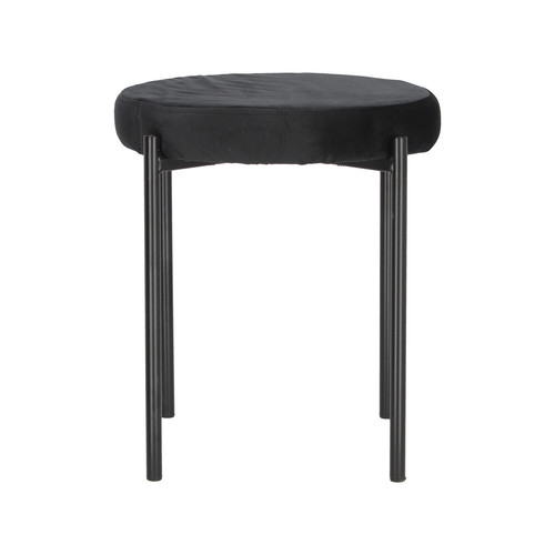 Stool Madonna, velvet, black