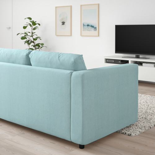 VIMLE 2-seat sofa-bed, Saxemara light blue