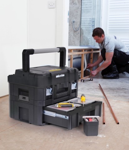 Stanley TSTAK I Organizer Box with Foam Insert, Long Handle