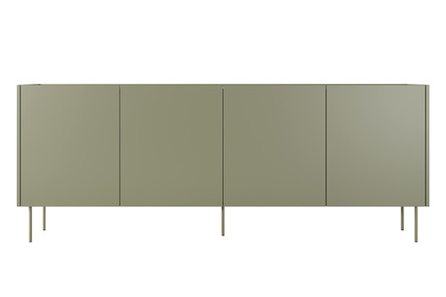 Four-Door Cabinet Desin 220, olive/nagano oak