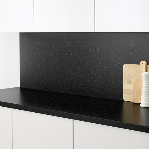 SÄLJAN Worktop, black mineral effect, laminate, 246x3.8 cm