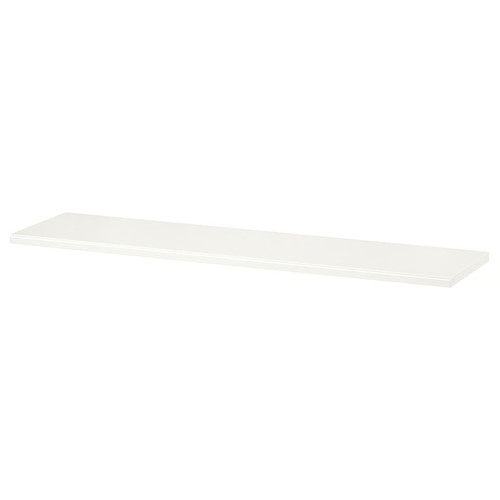 TRANHULT Shelf, white stained aspen, 120x30 cm