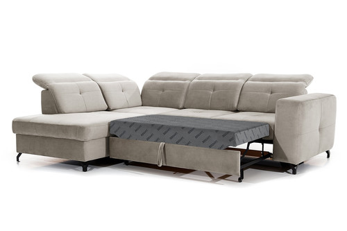 Corner Sofa-Bed Left Belavio L Vogue 2 Beige