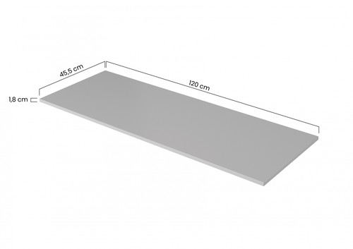 Bathroom Countertop MDF Nicole 120cm, crema bianca