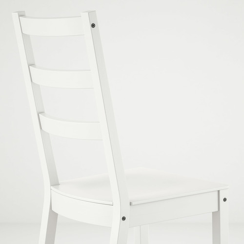 NORDVIKEN / NORDVIKEN Table and 4 chairs, white, white, 152/223x95 cm