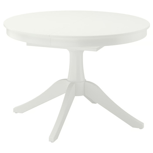 ROSENTORP Extendable table, white, 110/155 cm