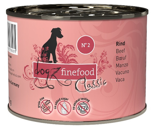 Dogz Finefood N.02 Beef Wet Dog Food 200g