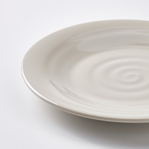 SANDSKÄDDA Side plate, light grey-beige, 20 cm, 4 pack