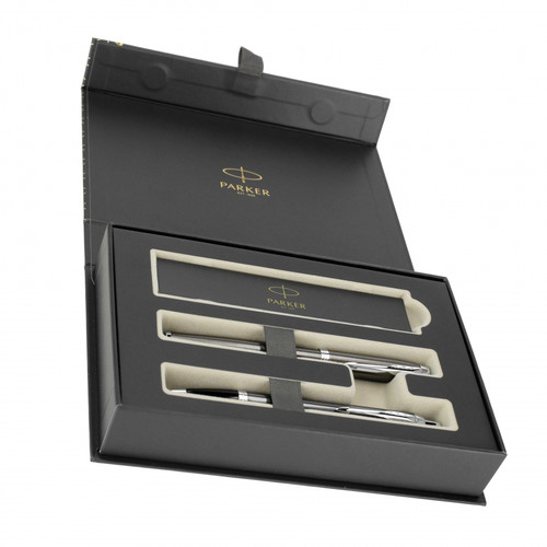Parker Gift Set IM Dark Espresso - Fountain Pen & Ballpoint Pen