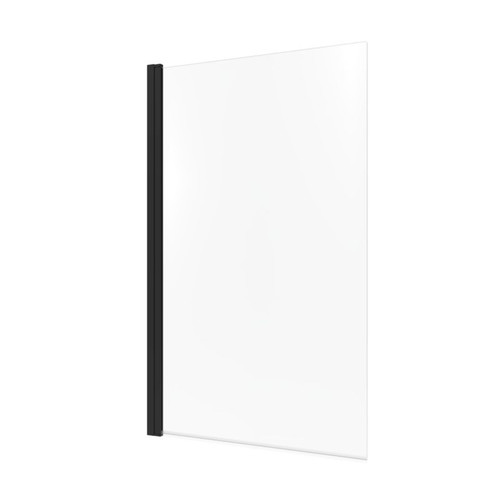 GoodHome Bath Screen Calera 85 cm, black