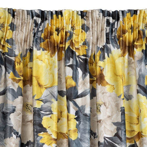Curtain Venice 140x270 cm, mustard